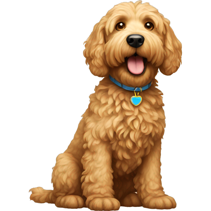 Golden doodle dog