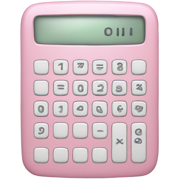 Light pink calculator