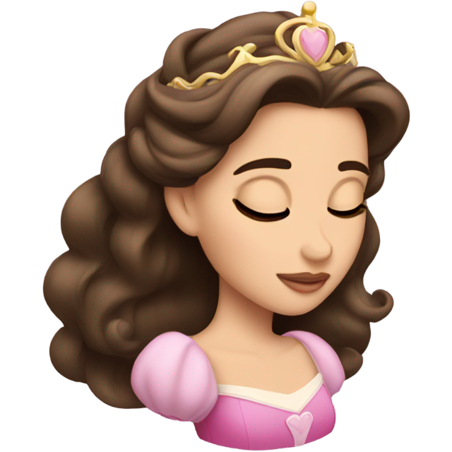 Sleeping brunette beauty princess Disney