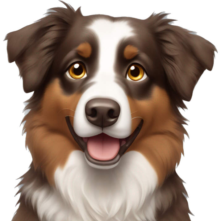 Brown Australian shepherd