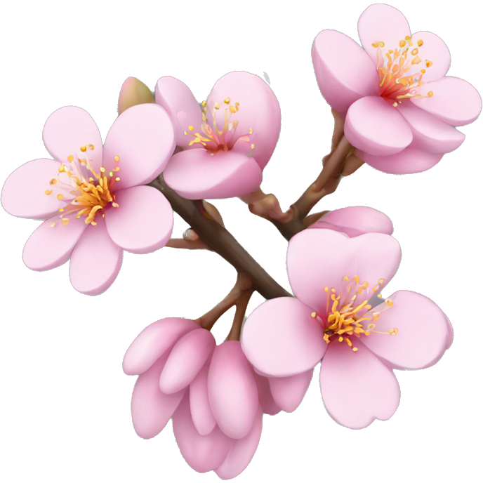 Light pink plum flower