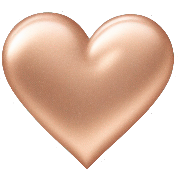 Rose gold heart