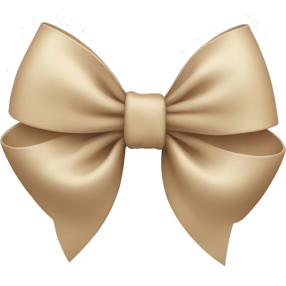 Beige bow
