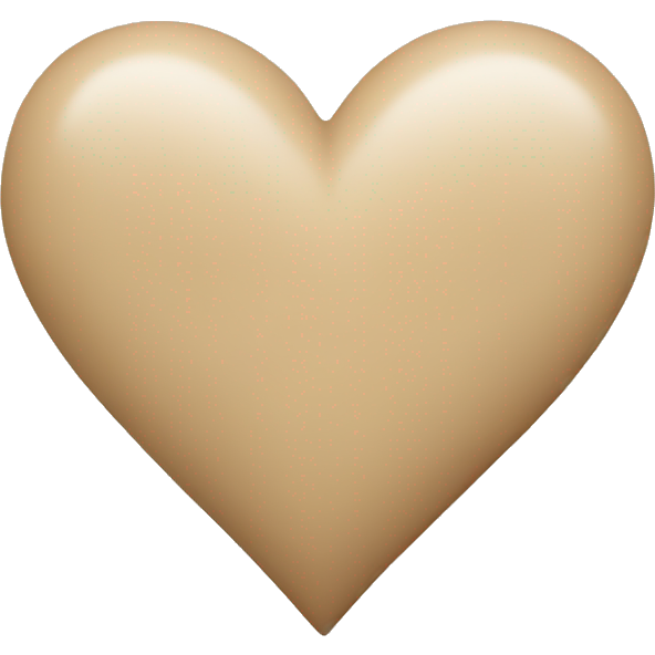 Beige heart