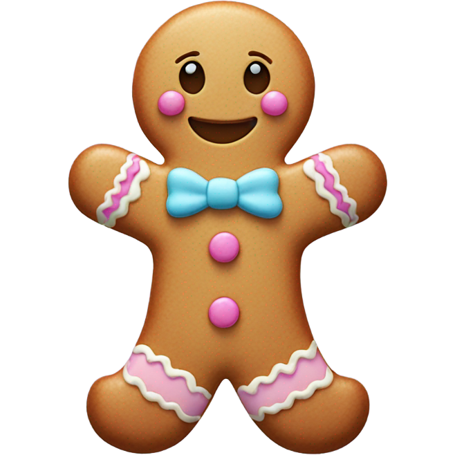 Pastel gingerbread man