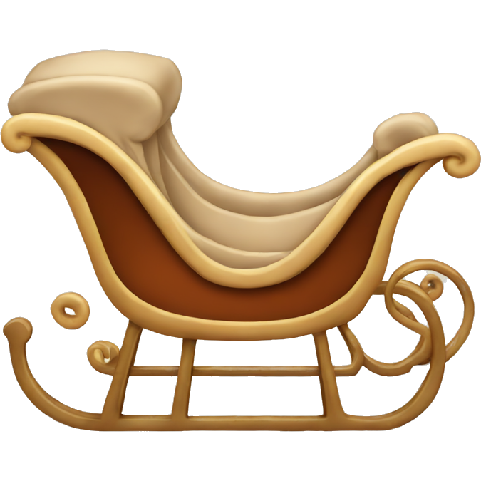 Beige christmas sleigh