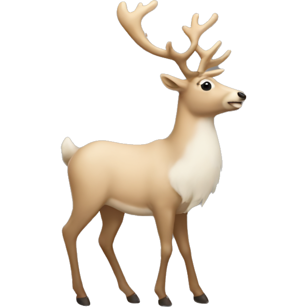 Beige reindeer