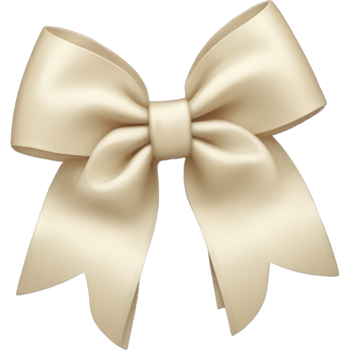 Cream bow