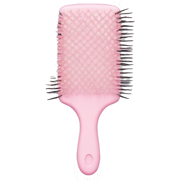 Pastel pink hairbrush