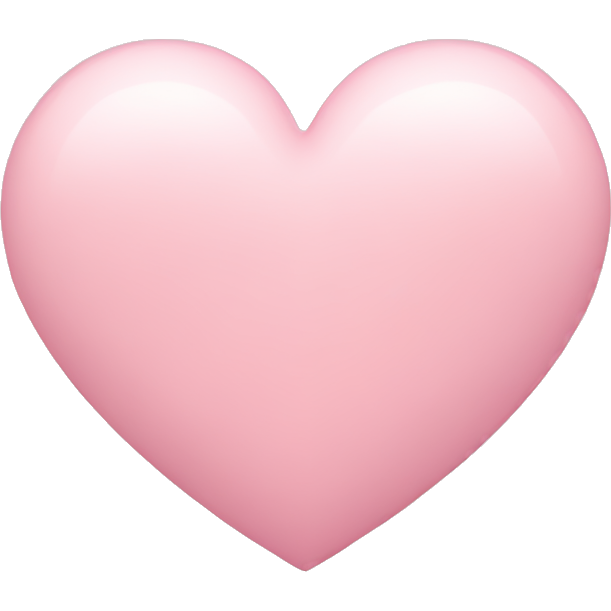 Pastel pink heart