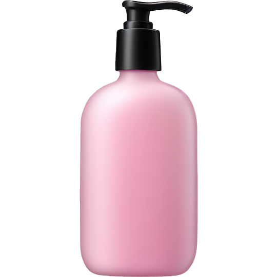 Pastel pink shower gel