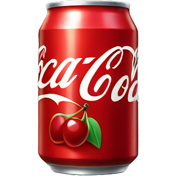 Cherry coca cola can