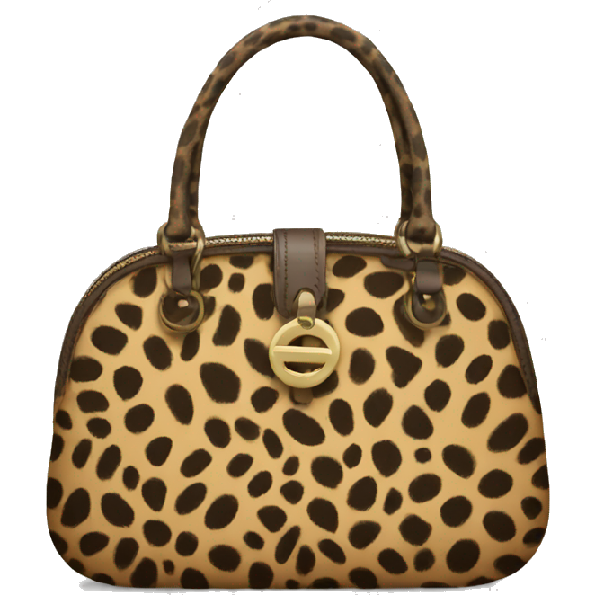 Purse with cheetah print
