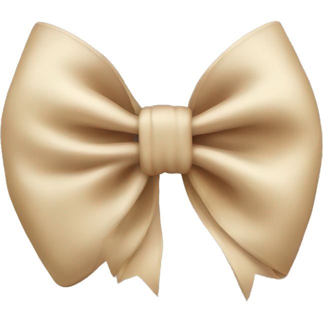 Beige bow