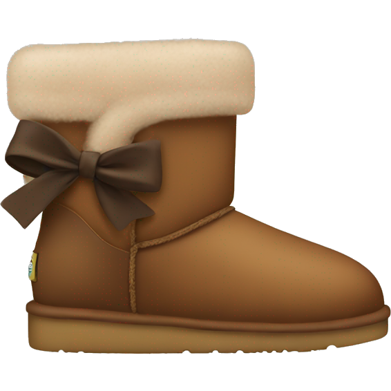 Brown uggs with bows