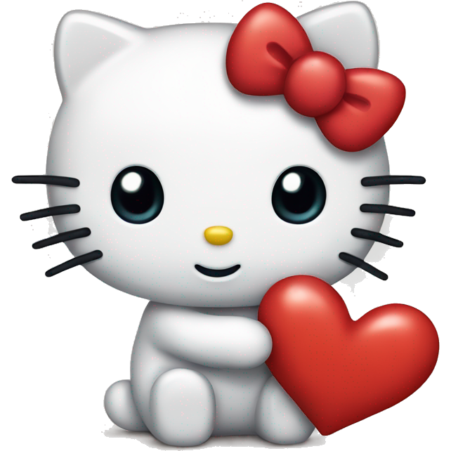 Hello kitty with heart