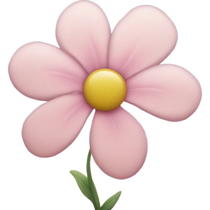 Light pink flower with sky in the background