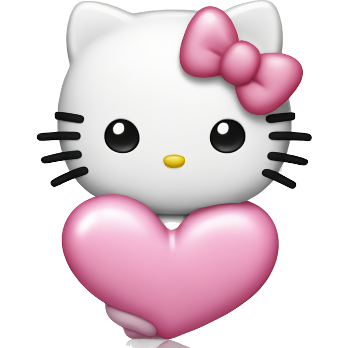 Hello kitty with pink heart
