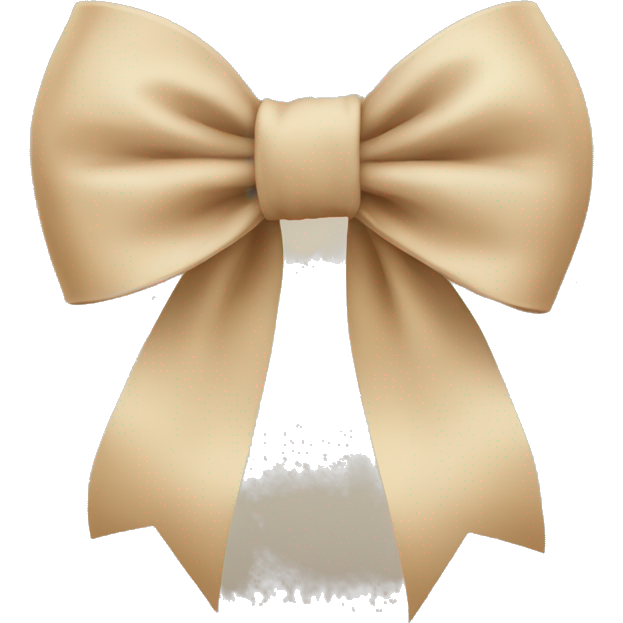 Beige bow