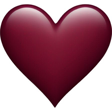 Burgundy heart
