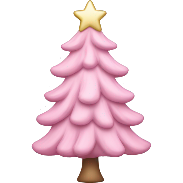 Pastel pink Christmas tree