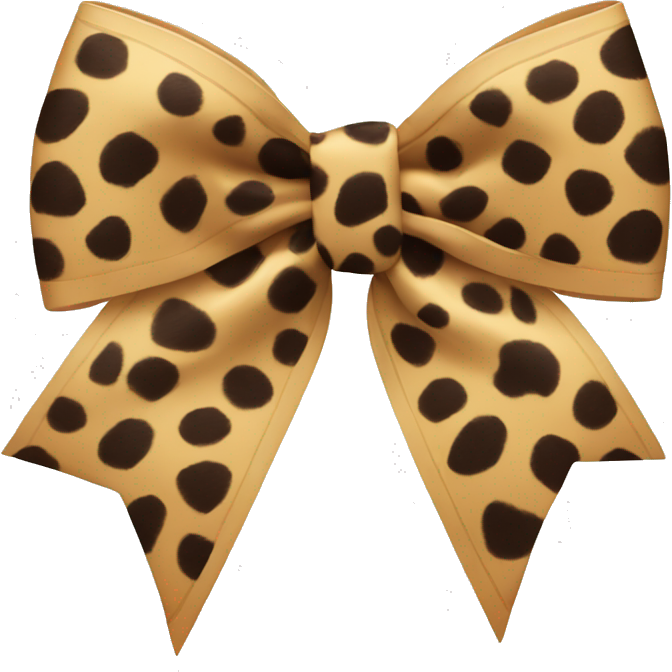 Cheetah print Christmas bow
