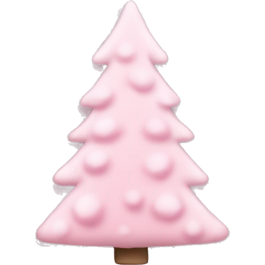 Light pink christmas tree