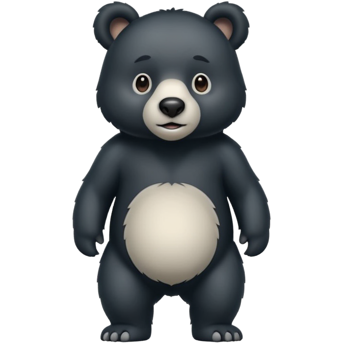 Black bear with a white snout
