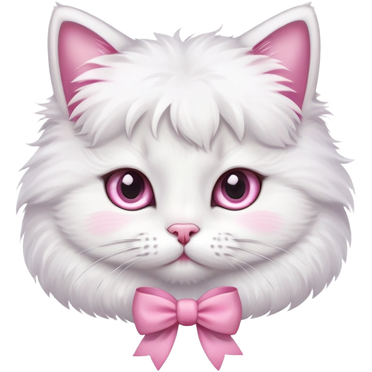 Cute cat with pink bows ￼