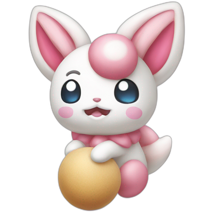 Sylveon eating dango