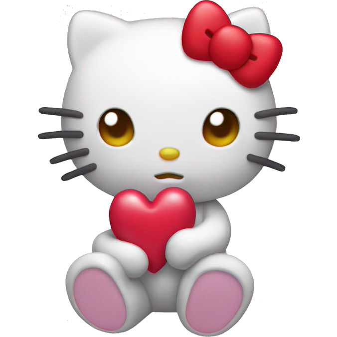 Hello kitty with heart
