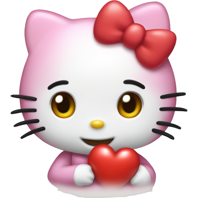 Hello kitty with heart