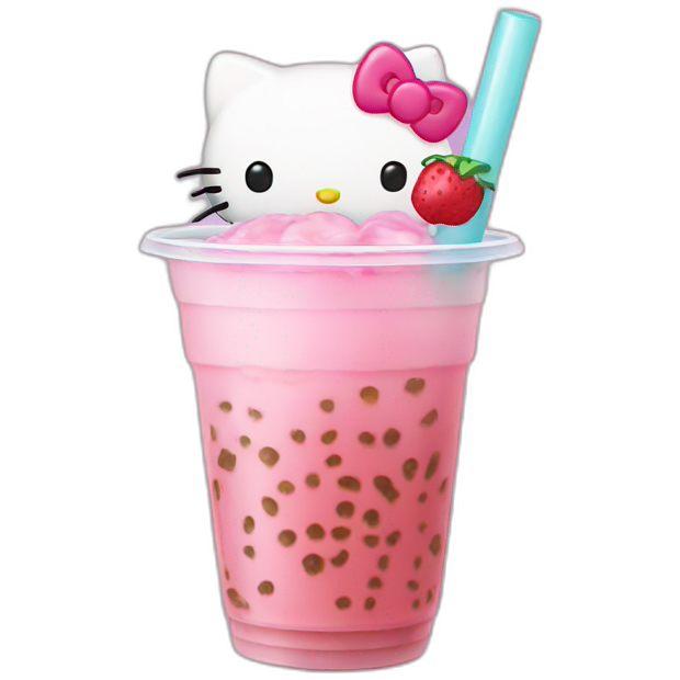 Hello kitty bubble tea