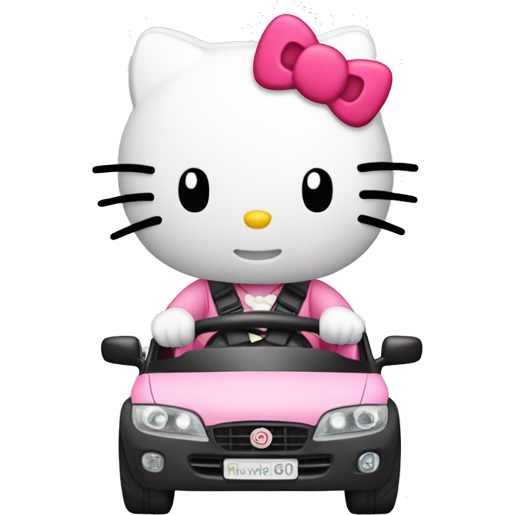 Hello kitty driving