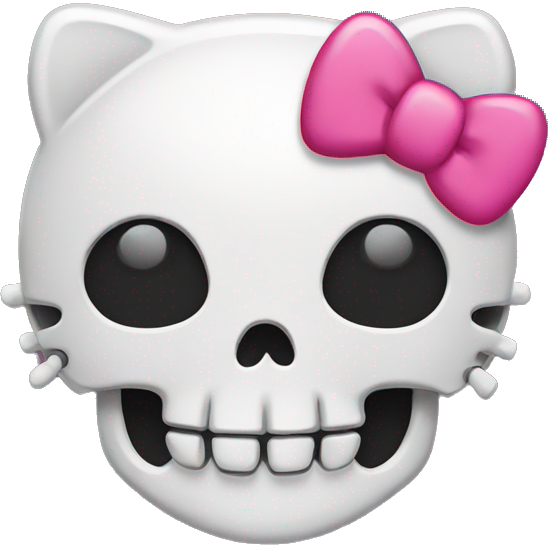 Hello kitty skull