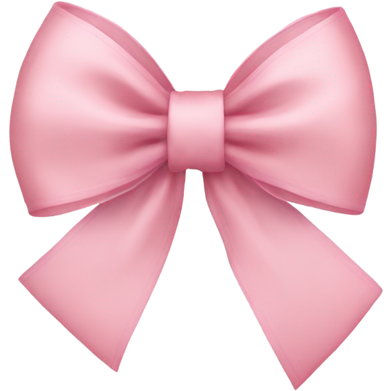 Light pink ribbon bow