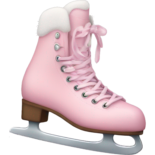 Pastel pink ice skates