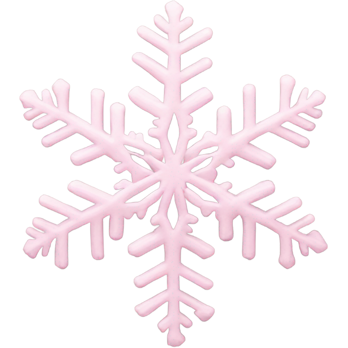 Pastel pink snowflake