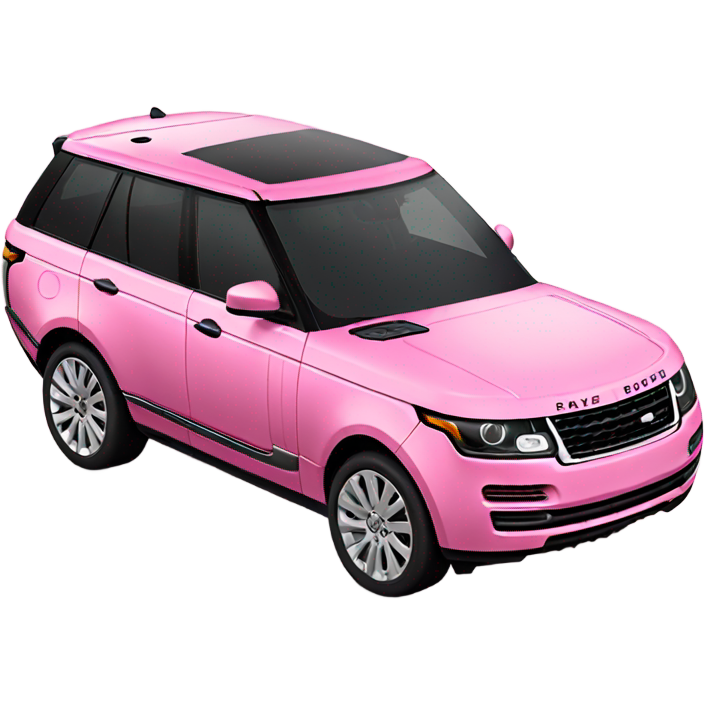 Pink range rover
