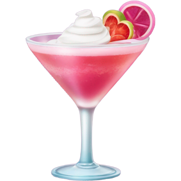 Valentine's day pink and red fancy cocktail