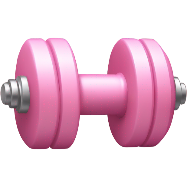 Light pink dumbbell