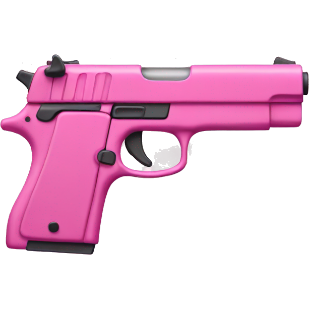 Pink gun with a perspective on a slight angle
