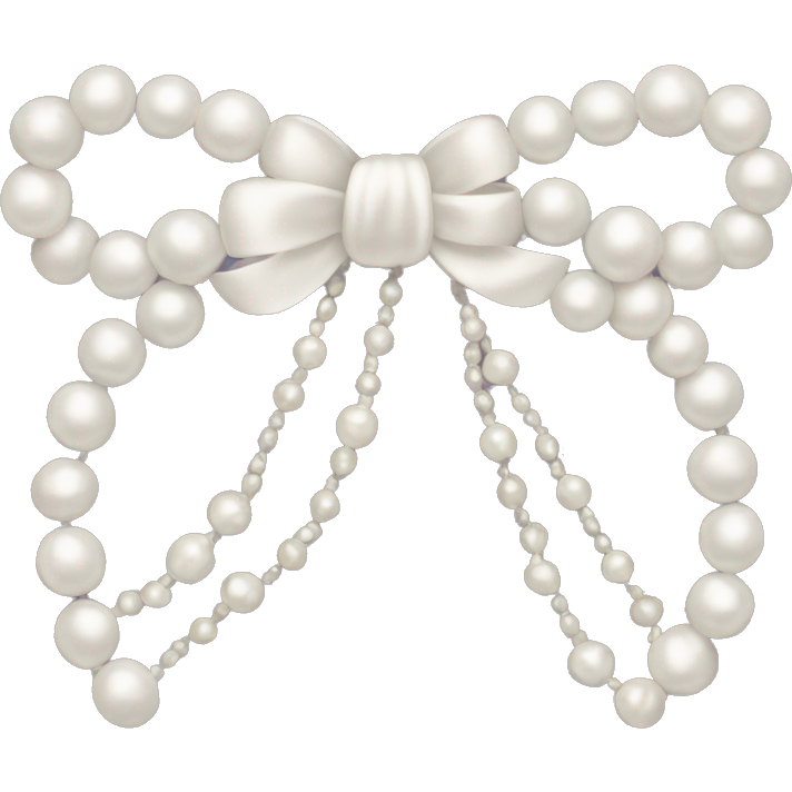 Bow made of pearls
