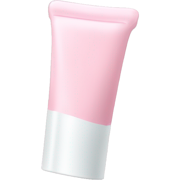 Pale pink toothpaste tube