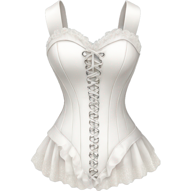 White corset dress