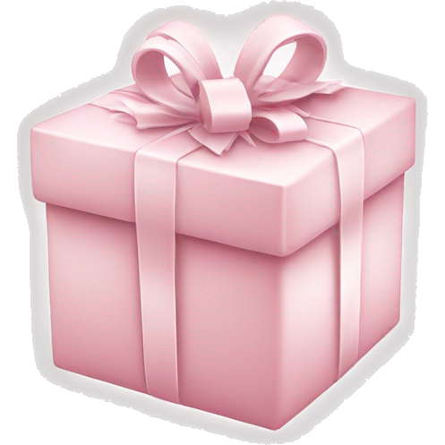 Light pink Christmas gifts under a white Christmas tree