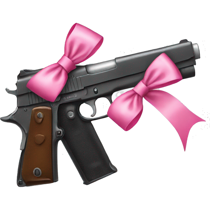 Gun with pink bow
