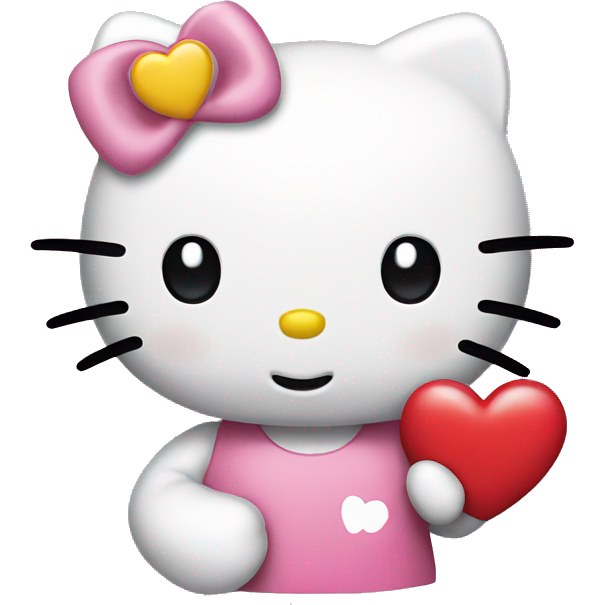 Hello kitty with heart
