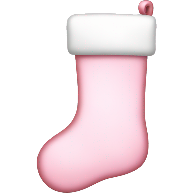 Light pink Christmas stocking