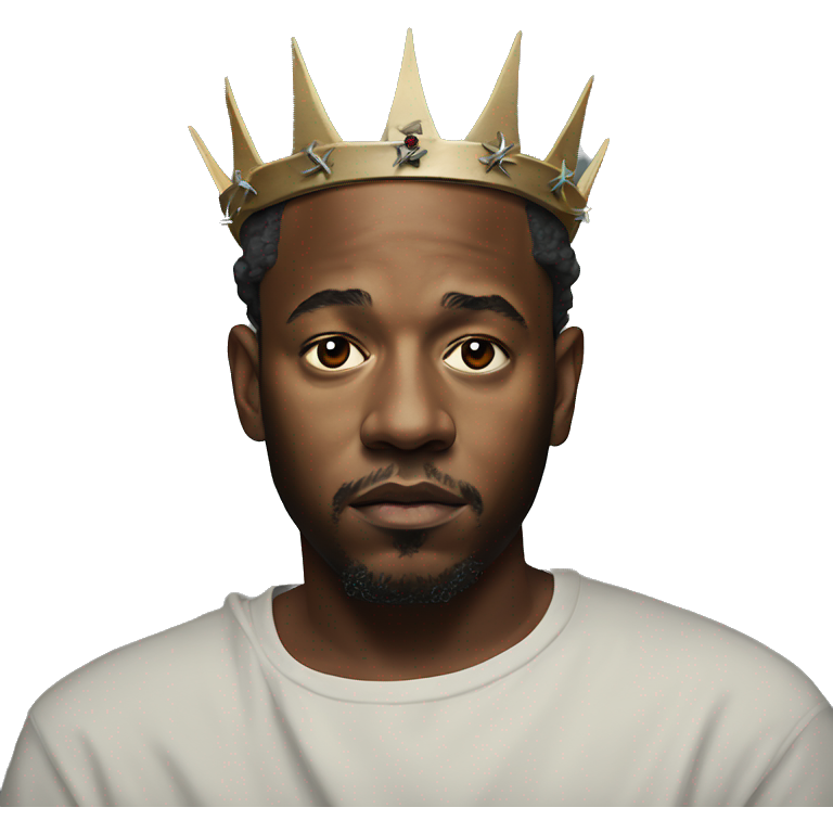 Kendrick Lamar wearing a crown of thorns